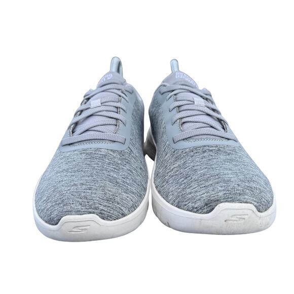 Skechers GO WALK Running Sneakers Shoes Womens 9.5 Gray Low Top Slip On 124959W - Picture 4 of 11